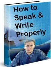 HOW TO SPEAK AND WRITE ENGLISH CORRECTLY