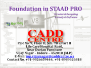 Primavera,  Staad Pro,  Pro/E,  ANSYS at CADD Centre Indore Vijay Nagar