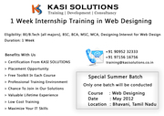 1 Week Internship Training in Web Designing & LOW COST