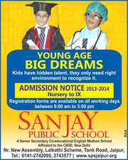 Admission Open at SANJAY PUBLIC SCHOOL,  Jaipur