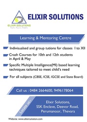 tuitions, all types of counselling, personality development @ Elixir