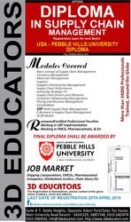 Diploma In Supply Chain Management