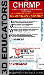 HRM Professional Training USA based Certification