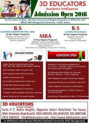 Bachelor's & Master's Program in 3D Educators