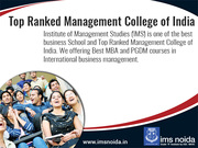 ​Top Ranked Management College of India