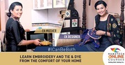 Learn Embroidery,  Tie & Dye with Hamstech Online!