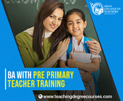BA with pre primary teacher training