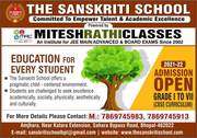 The Sanskriti School Admission Open , Top CBSE School of Bhopal