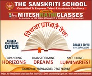 The Sanskriti School,  Best Cbse School in Bhopal,  Admission Open