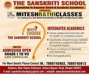 The Sanskriti School,  CBSE school Admission Open in Bhopal For 2021