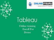 Tableau online training | Online IT Guru | Tableau online courses