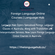 Foreign Language Online Courses | Language Hub