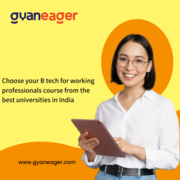 Choose your B tech for working professionals course 